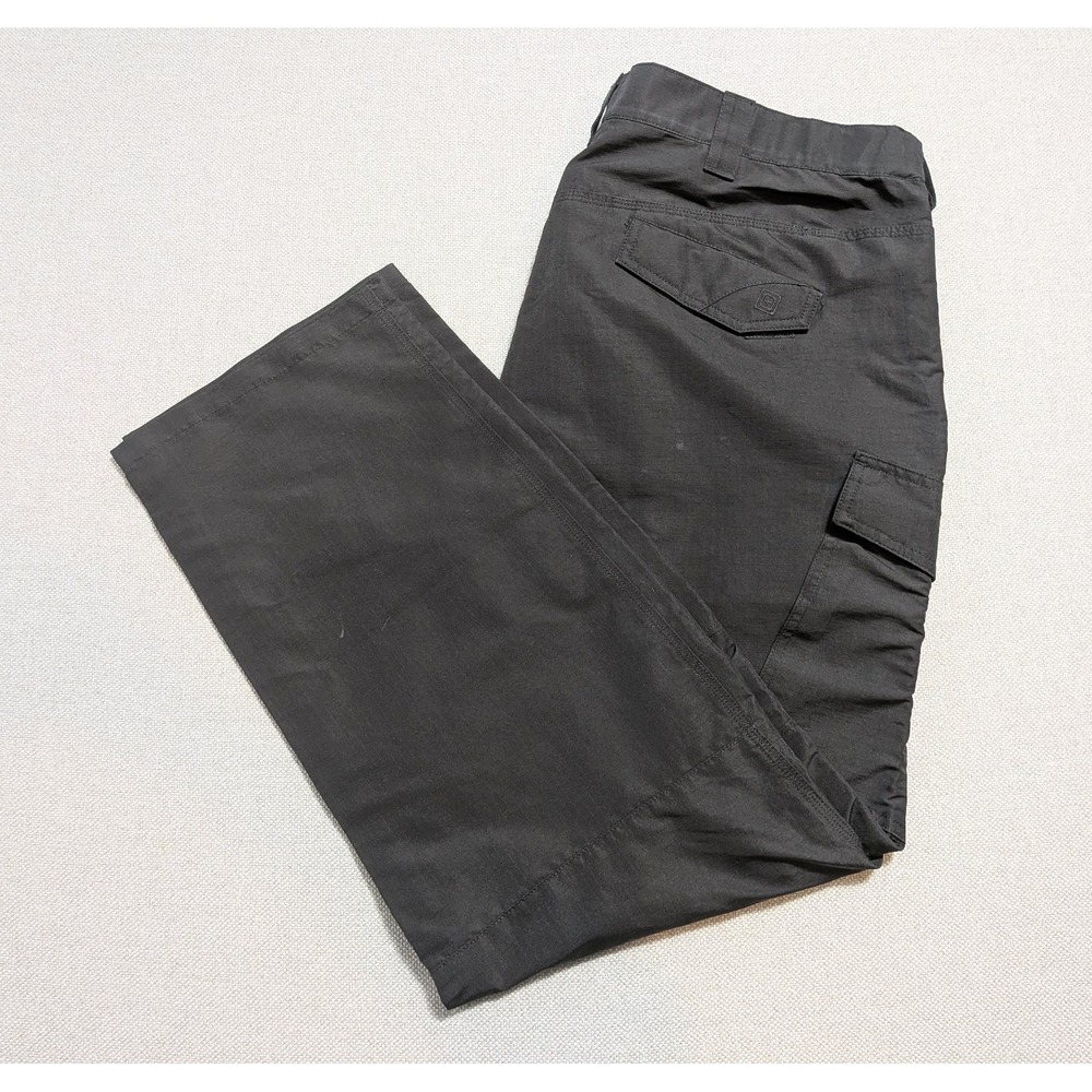 5.11 Tactical Mens Pants KVR 74439 Black 44x32 Ripstop Regular Cargo Polyester